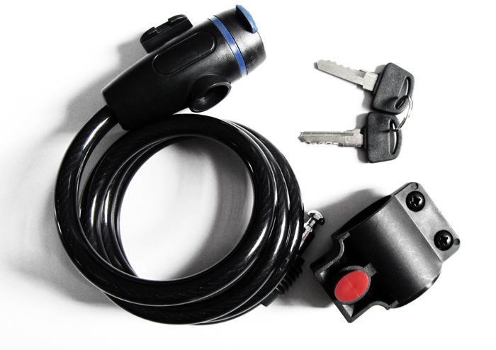 【单车装备 单车配件 车锁 1.2米钢缆锁】价格,厂家,图片,其他锁具,郑州市二七区海霞文具用品行-