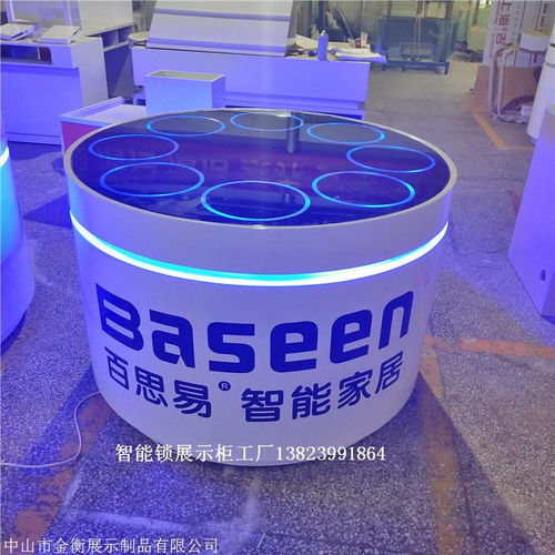 智能锁展柜新风尚 云锁活体指纹锁蚌埠固镇店展示柜款式赏析